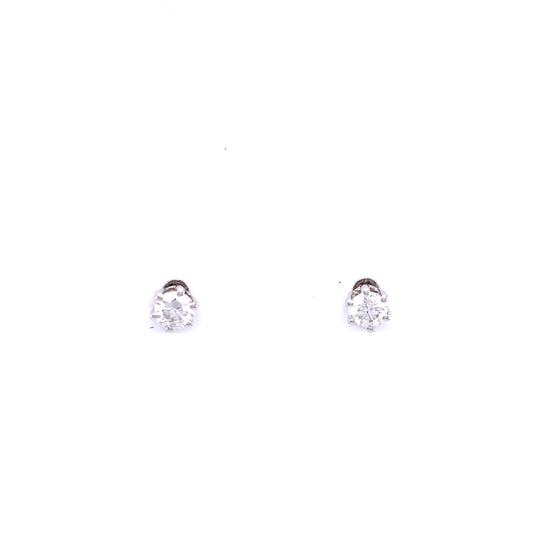 18ct White Gold Diamond 0.30ct Stud Earrings