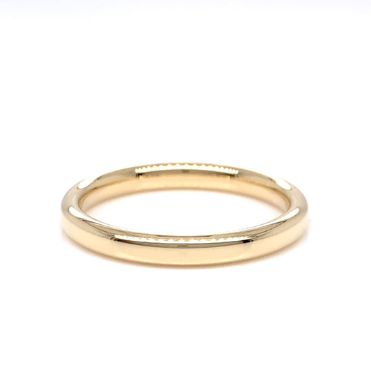 9ct Gold Ladies 2.5mm Heavy Court Wedding Ring