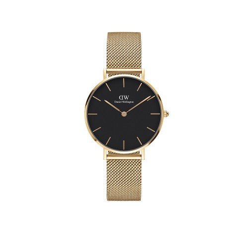 Daniel Wellington - Gold 'Petite Evergold' Mesh Bracelet 32mm Watch