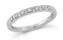 Diamond Pavé Square-set 0.10ct Wedding Band DW306W