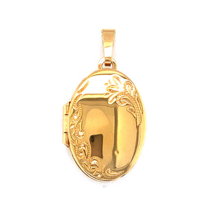 9ct Gold Oval Family Locket