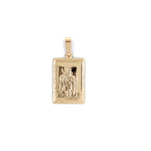 9ct Yellow Gold  St Christopher Medal