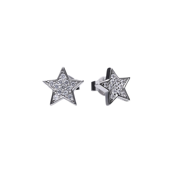 Diamonfire Zirconia Glittering Star Earrings E5613