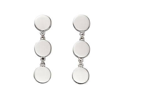 Fiorelli Silver Flat Disc Earrings