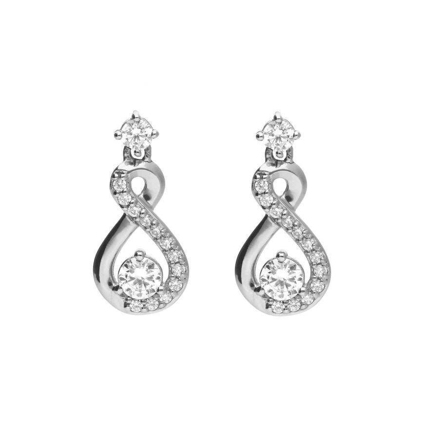 Diamonfire Zirconia Infinity Drop Earrings (E6055)