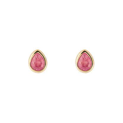 Semi-Precious Birthstone Stud Earrings