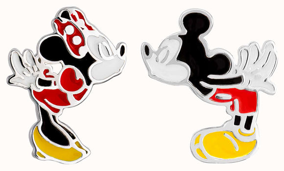 Disney Mickey and Minnie Sterling Silver Earrings