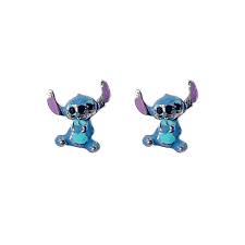 Disney Stitch Enamel sterling silver stud Earrings E906250RRHL