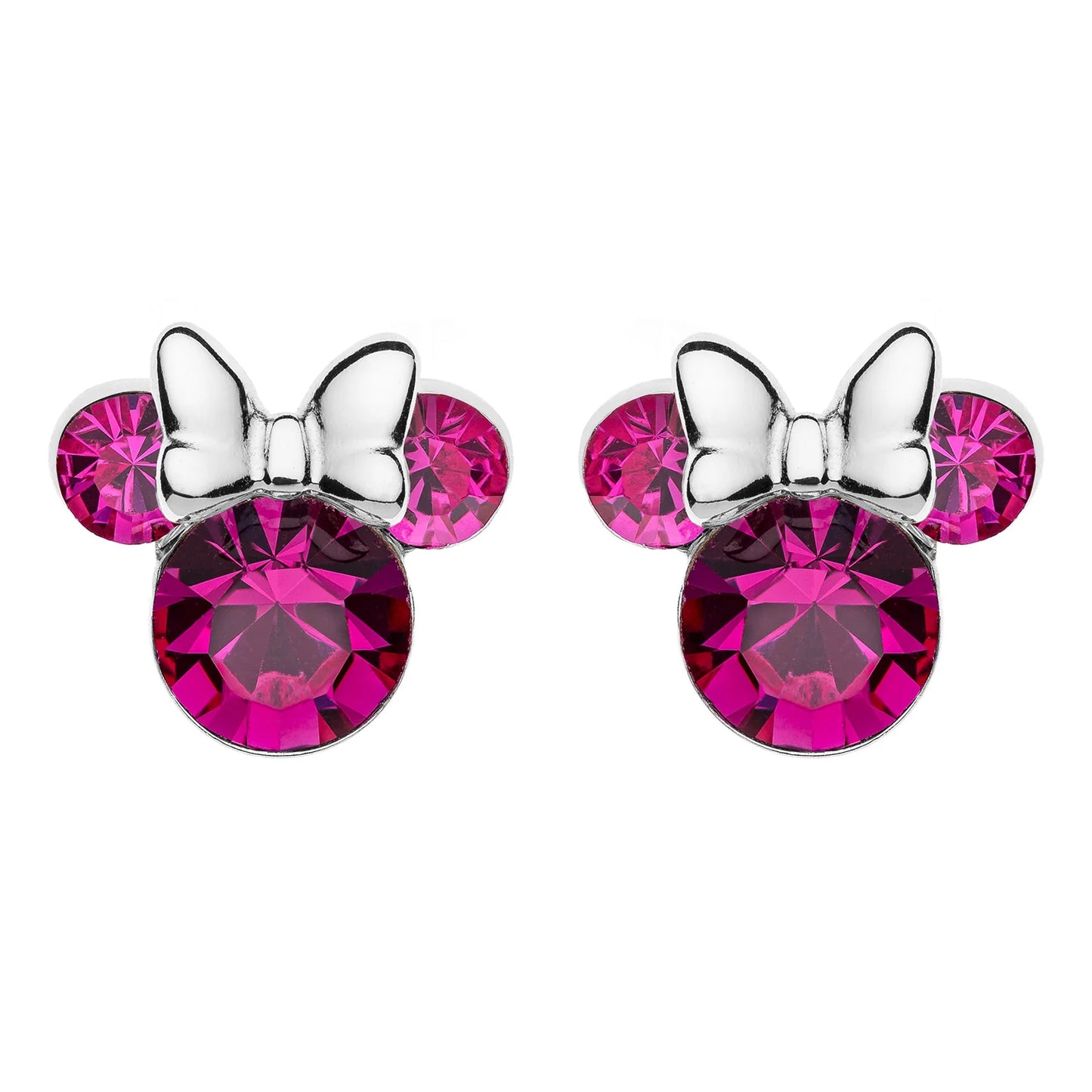 DISNEY MINNIE MOUSE PINK CRYSTAL EARRINGS ES00028OCT