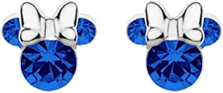 DISNEY MINNIE MOUSE DARK BLUE CRYSTAL EARRINGS ES0002SEP