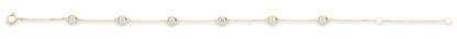 9ct Gold CZ Mademoiselle Bracelet GB491