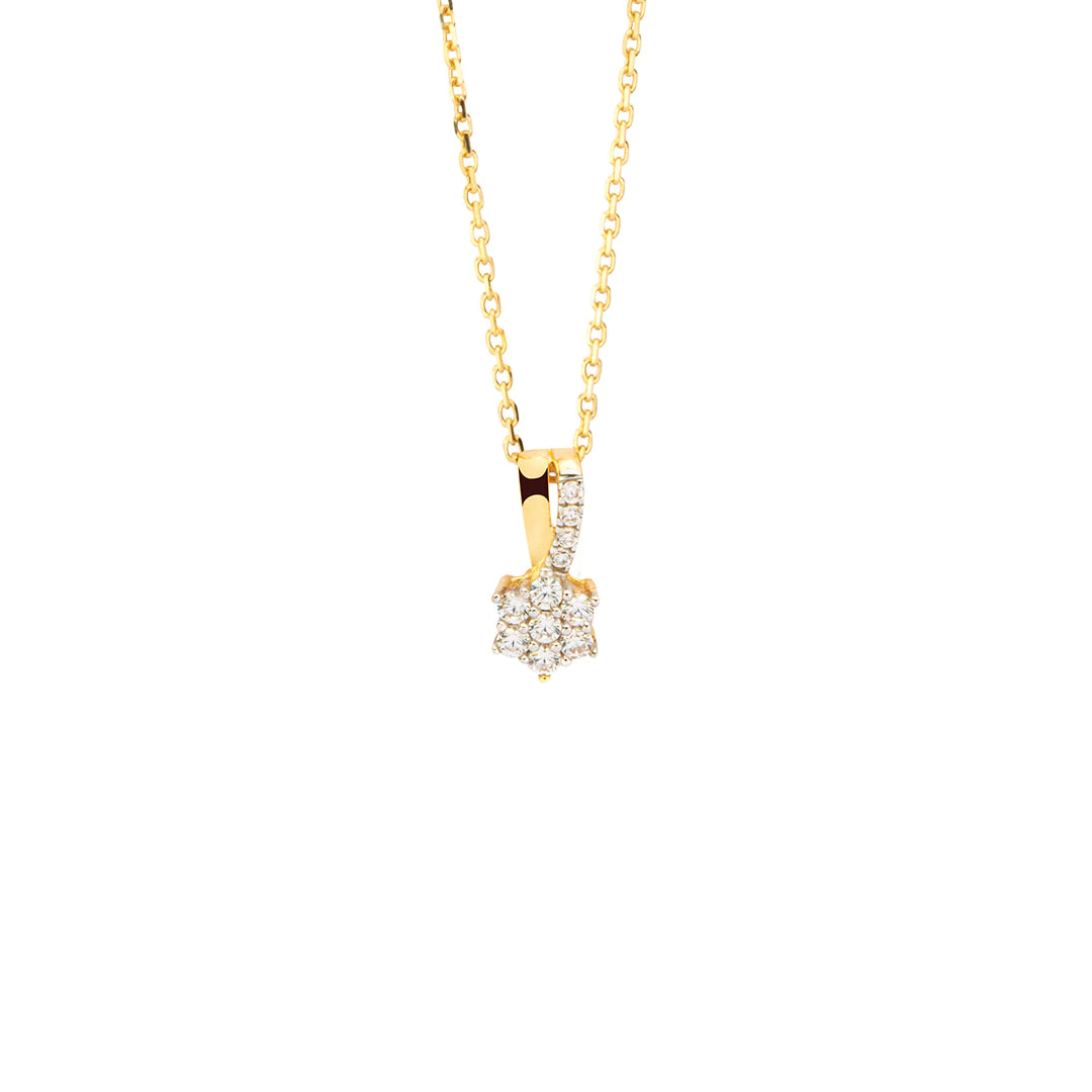 9ct Gold Etoile CZ Pendant GPZ412