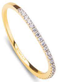 9ct Gold Stacking CZ Ring GRZ263