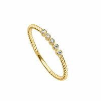 9ct Gold Couronne CZ Ring GRZ380