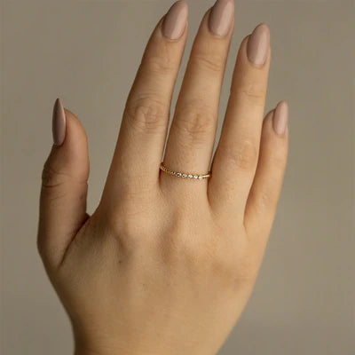 9ct Gold Couronne CZ Ring GRZ380