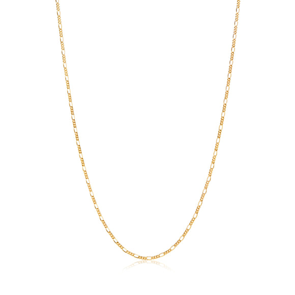 SIF JAKOBS NECKLACE FIGARO - 18K GOLD PLATED