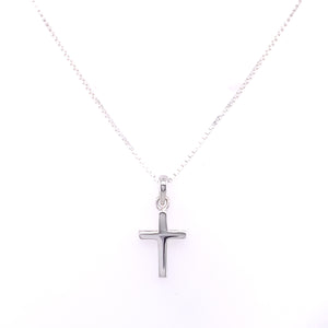 Sterling Silver Tiny Polished Cross 60