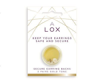 Lox Gold 2 Pair Pack Secure Earrings Backs