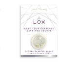 Lox Silver 2 Pair Pack Secure Earrings Backs