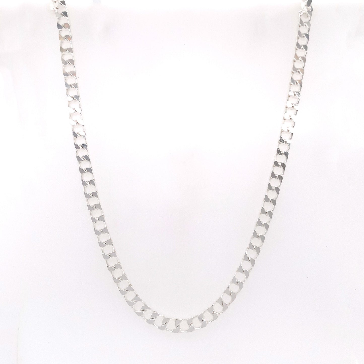 Sterling Silver Men's 20 inch Square Curb Chain G6