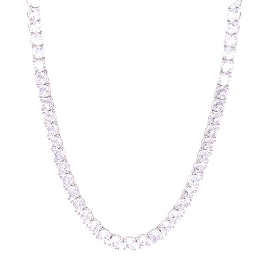 Sterling Silver 5mm CZ Tennis Line Necklet GL1189