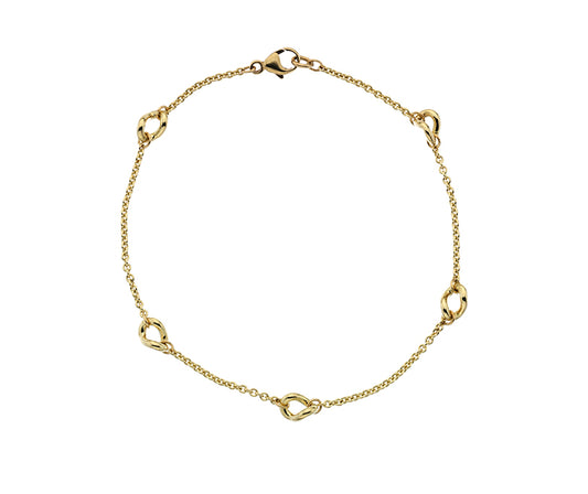 9ct Gold 17.5cm Twist Link Bracelet