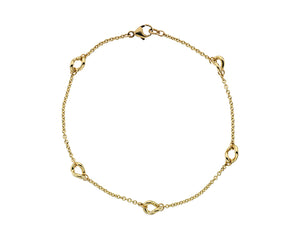 9ct Gold 17.5cm Twist Link Bracelet