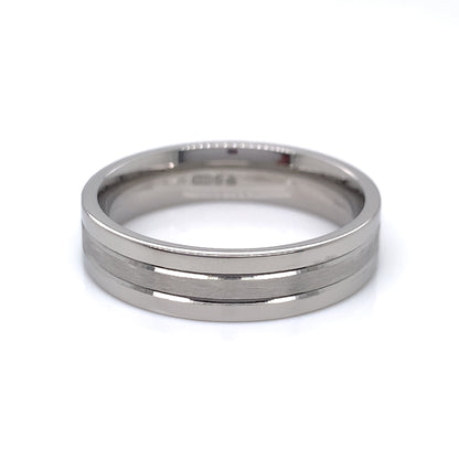 Platinum 600 Men's 5mm Heavy Easi-fit Wedding Ring
