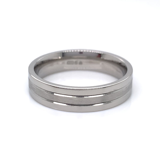Platinum 600 Men's 5mm Heavy Easi-fit Wedding Ring PW024