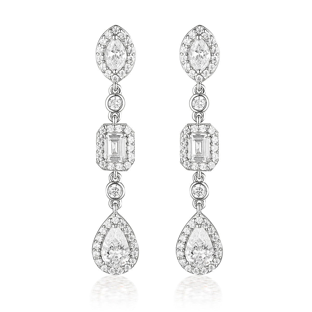 Georgini Pina Colada Earrings Silver