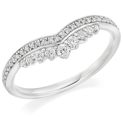 Raphael Platinum Princess Tiara Ring