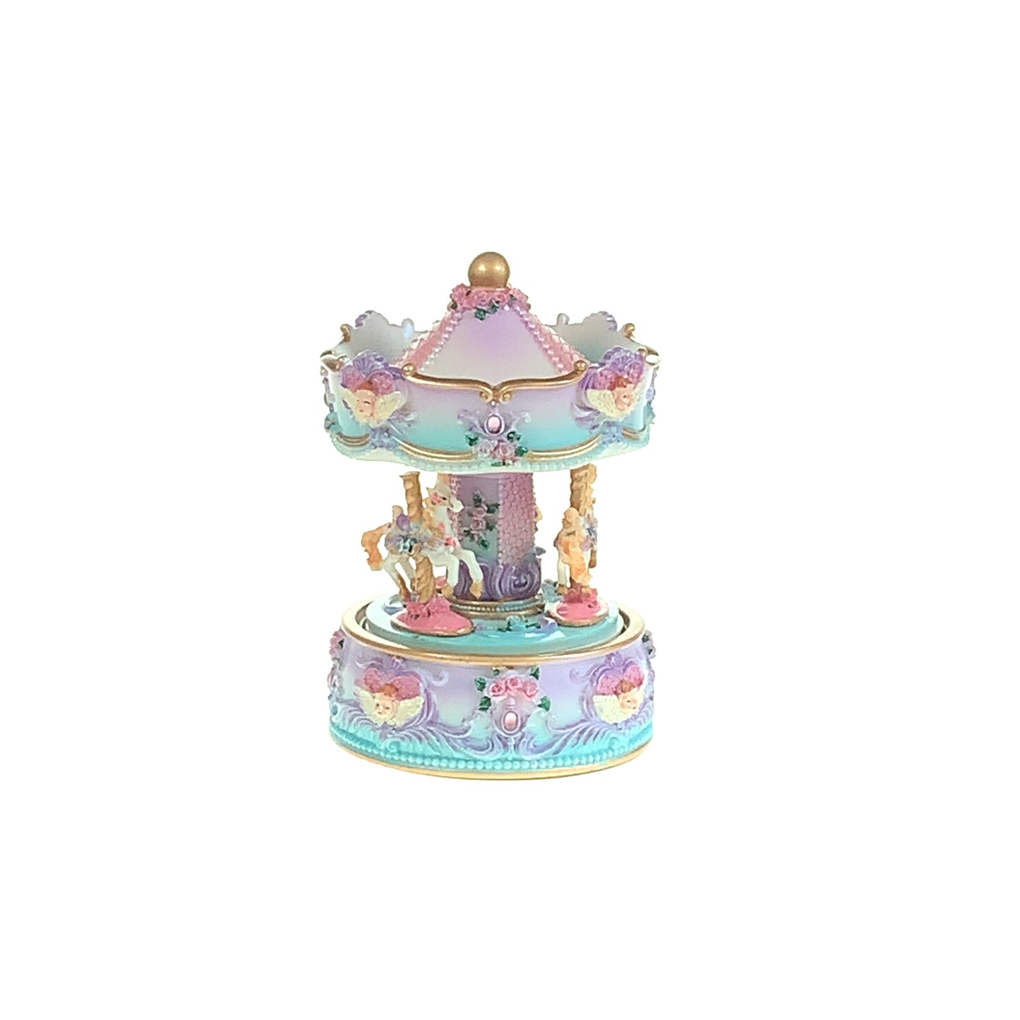 Musical Carousel Blue & Pink 14048