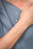 Georgini Silver Treasured Pearl & Zirconia Bracelet