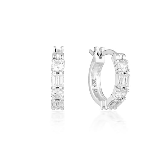 Georgini Irina Small Hoop Earrings Silver