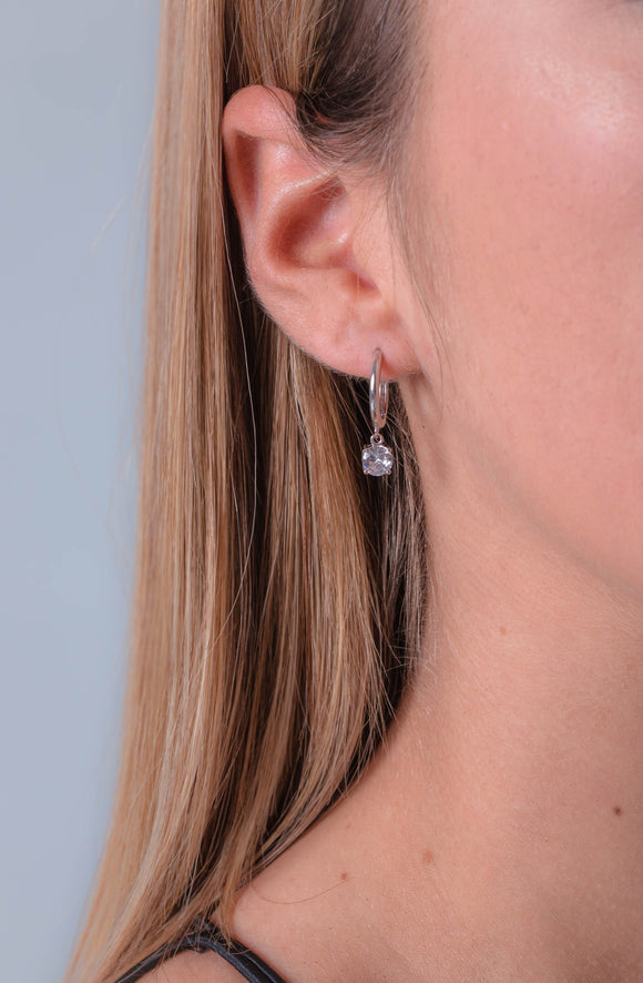Georgini Bria Hoop Earrings Silver