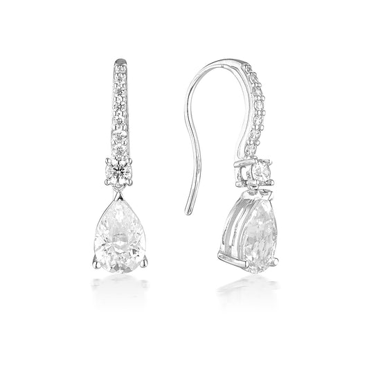 Georgini Iconic Bridal Elizabeth Earrings Silver