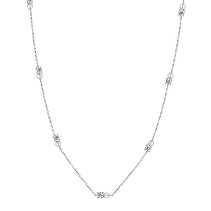 Georgini Noel Nights Snow Drop Necklace Silver