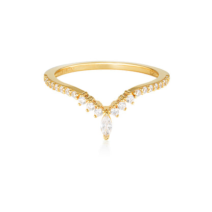 Georgini Rock Star Tiara Ring Gold