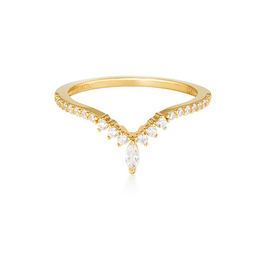 Georgini Rock Star Tiara Ring Gold