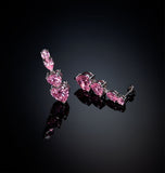 Chiara Ferragni Pink Infinity Love Diamond Rose Heart Stones Drop Earring  J19AUV39