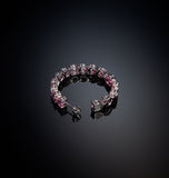 Chiara Ferragni Pink Infinity Love Diamond Rose Heart Stones Hoop Earring J19AUV41