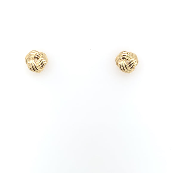 9ct Gold Knot Stud  Earrings