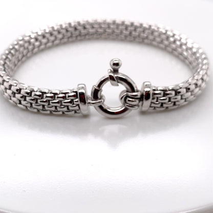 Sterling Silver Italian Panther Bracelet