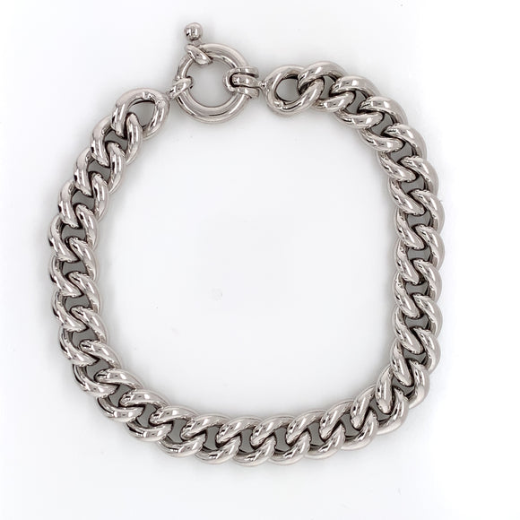 Sterling Silver Italian Curb Link Bracelet