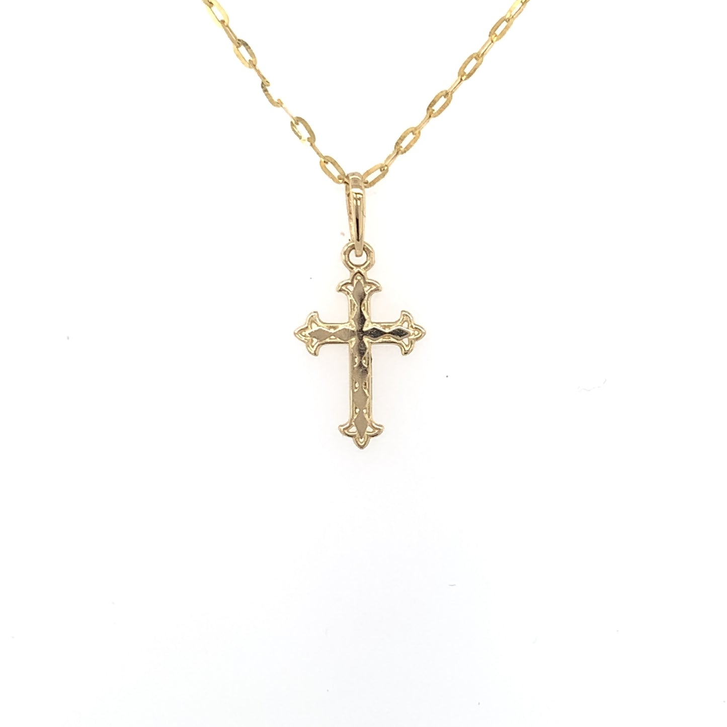 9ct Gold Dainty 13mm Cross GP803