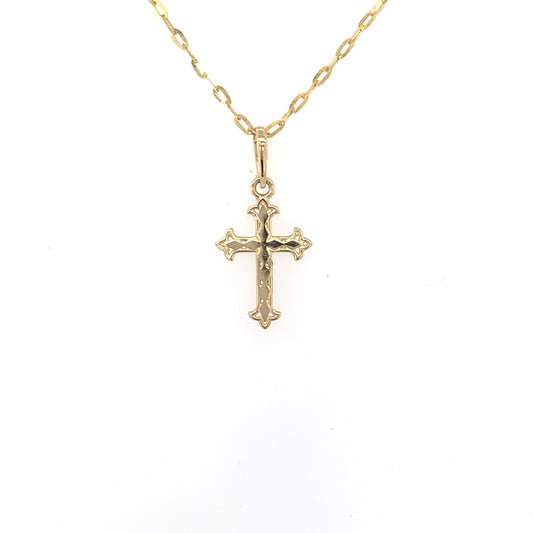 9ct Gold Dainty 13mm Cross GP803