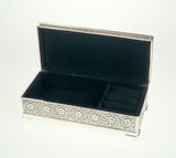 Silver Plated Ornate Trinket Box JTB100