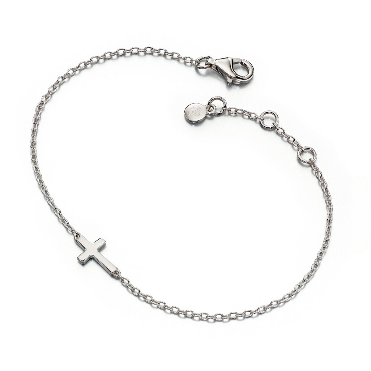 Little Star Silver Lila Grace Small Cross Bracelet LSB0053