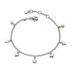 Little Star Silver Athena Charm Bracelet LSB0086