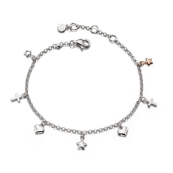 Little Star Silver Athena Charm Bracelet LSB0086